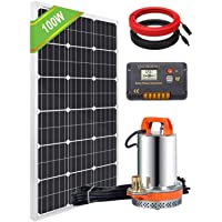 DC HOUSE - Sistema de Bombeo con energía Solar- Panel monocristalino + Bomba de Utilidad Sumergible + Controlador de 20…